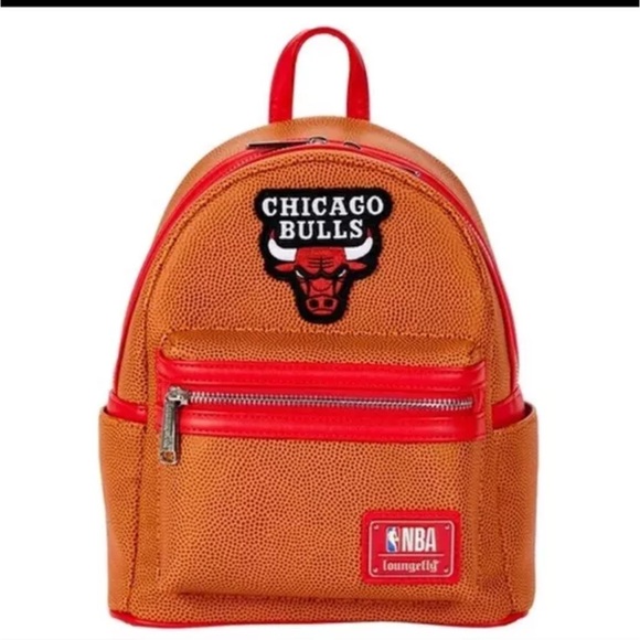 Loungefly NBA Chicago Bulls Basketball Logo Mini Backpack
